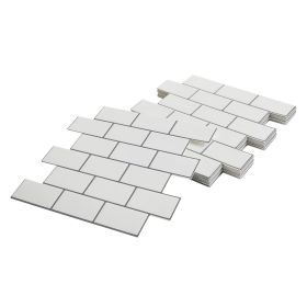 VEVOR Peel and Stick Backsplash 10-Sheet, 12 x 12 x 0.78 inch / 305 x 305 x 2.0 mm Self-Adhesive Wall Tiles