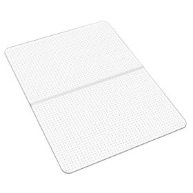 VEVOR Chair Mat, 36 x 48-inch Office Chair Mat for Carpeted Floors, Plastic Floor Protector Rug with Studded, Non-Slip & Easy to Clean