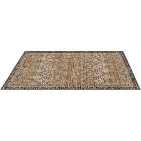 VEVOR Area Rug, 6 x 9 ft Large Washable Rug, Non-Slip and Tear-Resistant Soft Carpet, Pet & Child Friendly Vintage Area Rugs, Indoor Mat for Bedr